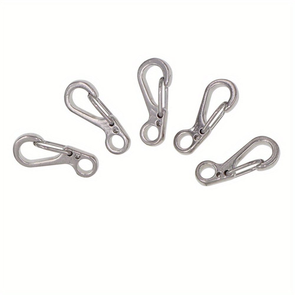 10pcs Mini Carabiner Buckle for Camping Hiking Strong Spring Hook Keychain