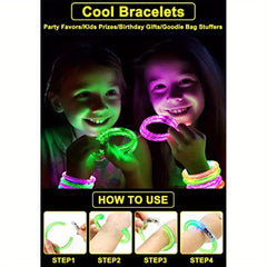 Glow Sticks Bracelets LED Light Up Toys Neon Party Favors