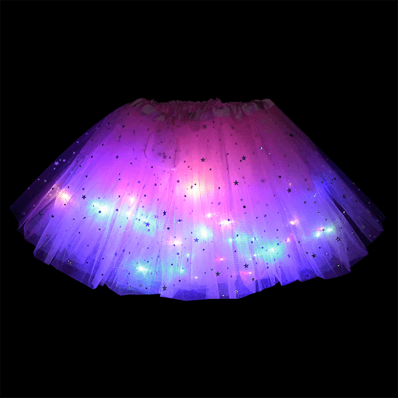 Glow Skirt Light Dance Skirt Glow Party Dress Wedding Gift