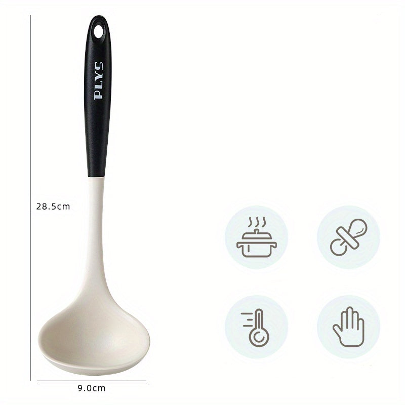 Nonstick Silicone Kitchenware Set with Spoon, Spatula, and Shovel