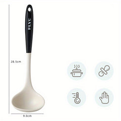 Nonstick Silicone Kitchenware Set with Spoon, Spatula, and Shovel