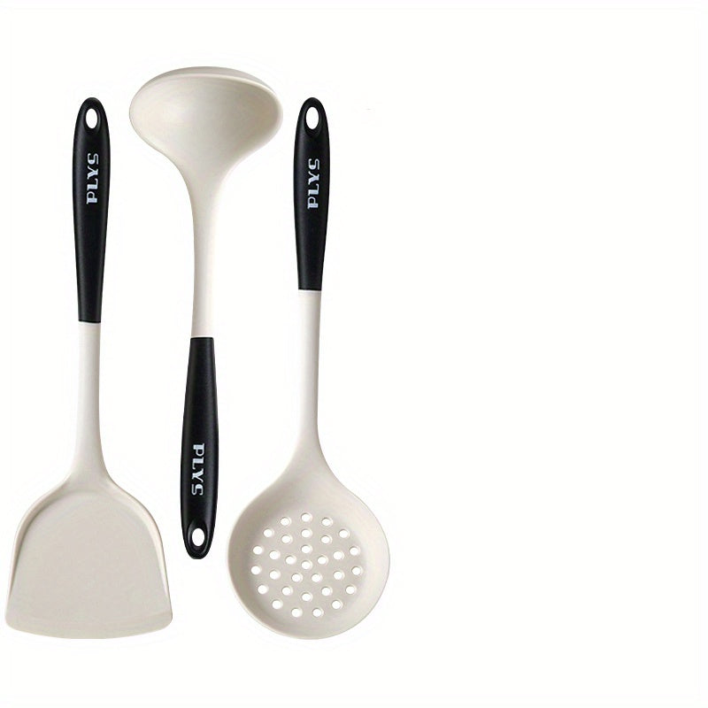 Nonstick Silicone Kitchenware Set with Spoon, Spatula, and Shovel