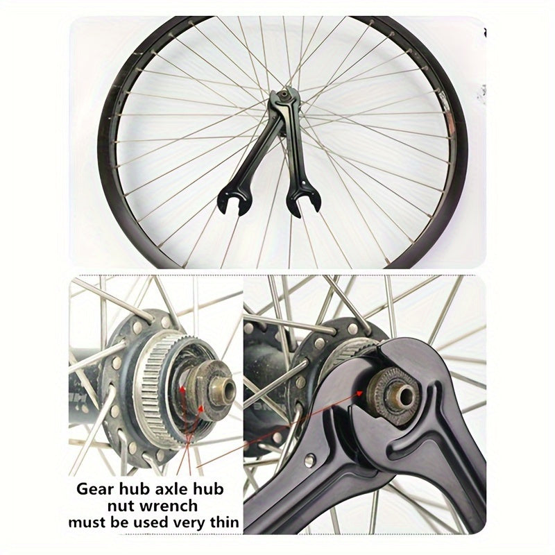 2Pcs Bike Removal Tool Kit For Front And Rear Nuts