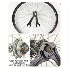 2Pcs Bike Removal Tool Kit For Front And Rear Nuts