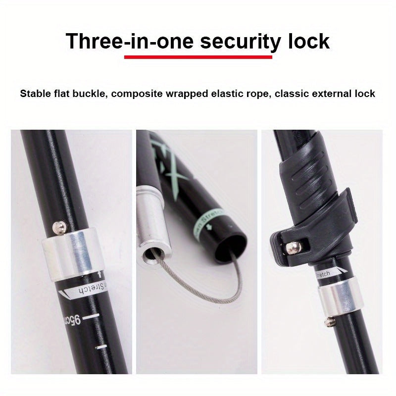 Aluminum Telescopic Folding Hiking Climbing Crutches