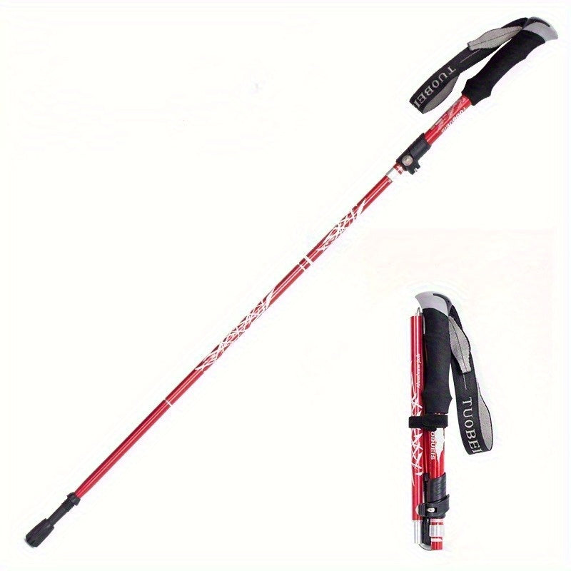 Aluminum Telescopic Folding Hiking Climbing Crutches
