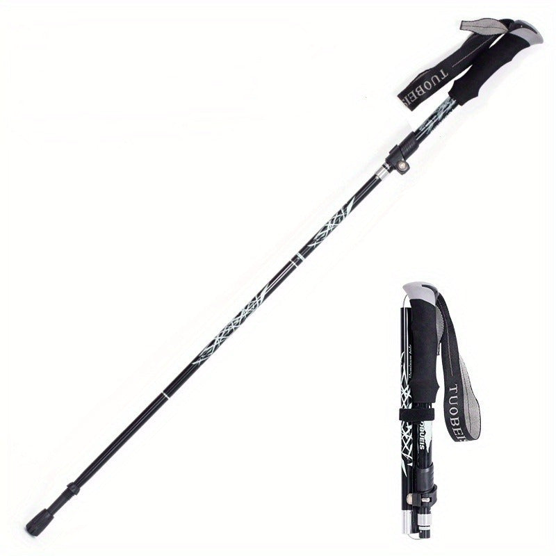 Aluminum Telescopic Folding Hiking Climbing Crutches