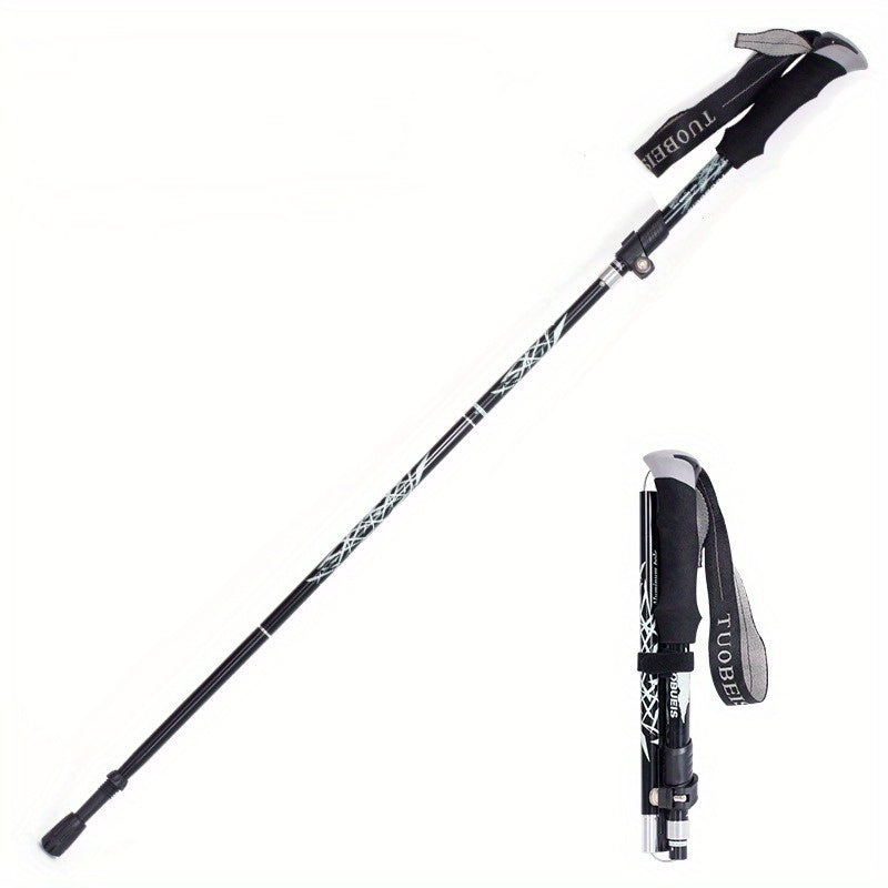 Aluminum Telescopic Folding Hiking Climbing Crutches