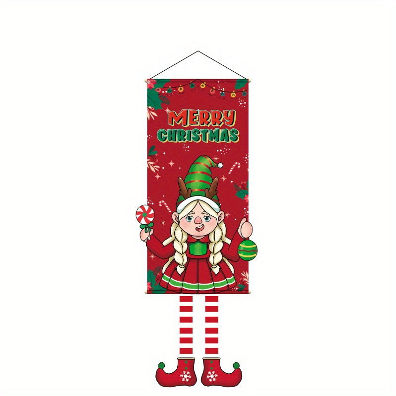 Christmas Hanging Decoration Party Supplies Creative Cartoon Background Cloth