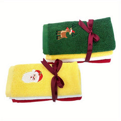 Set of 4 Christmas Towel Hand Wiping Towels