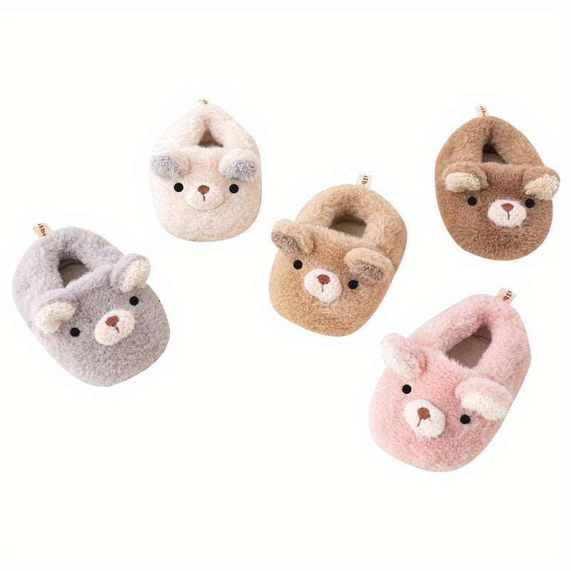 Cozy Furry Shoes for Baby Boys - Soft Slip-On Boots for Indoor Walking