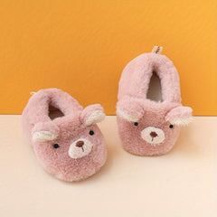 Cozy Furry Shoes for Baby Boys - Soft Slip-On Boots for Indoor Walking