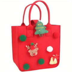 Christmas Party Gift Bag Handbag Felt Tote Bag