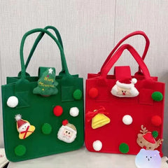 Christmas Party Gift Bag Handbag Felt Tote Bag