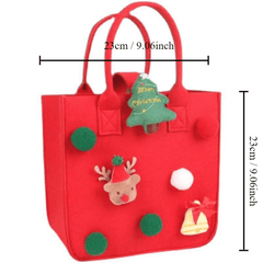 Christmas Party Gift Bag Handbag Felt Tote Bag