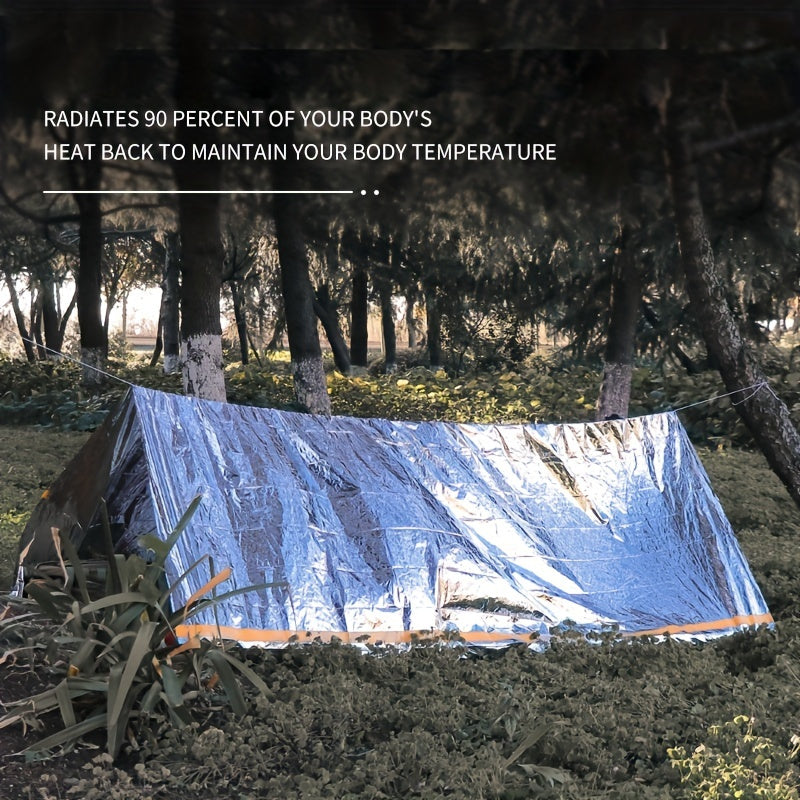 Portable Aluminum Film Tent Emergency Shelter for Outdoor Camping