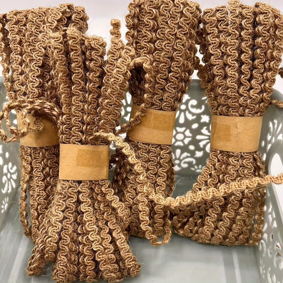 10m Jute Lace Burlap Sewing Decoration Christmas Decor Ribbon For Crafts