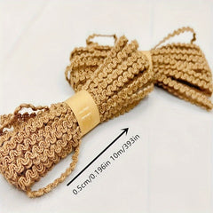 10m Jute Lace Burlap Sewing Decoration Christmas Decor Ribbon For Crafts