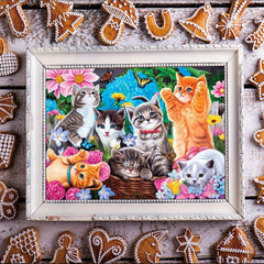 Cats Diamond Painting Kit 5D DIY Diamond Embroidery Set