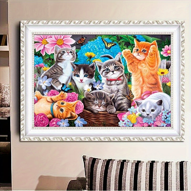 Cats Diamond Painting Kit 5D DIY Diamond Embroidery Set