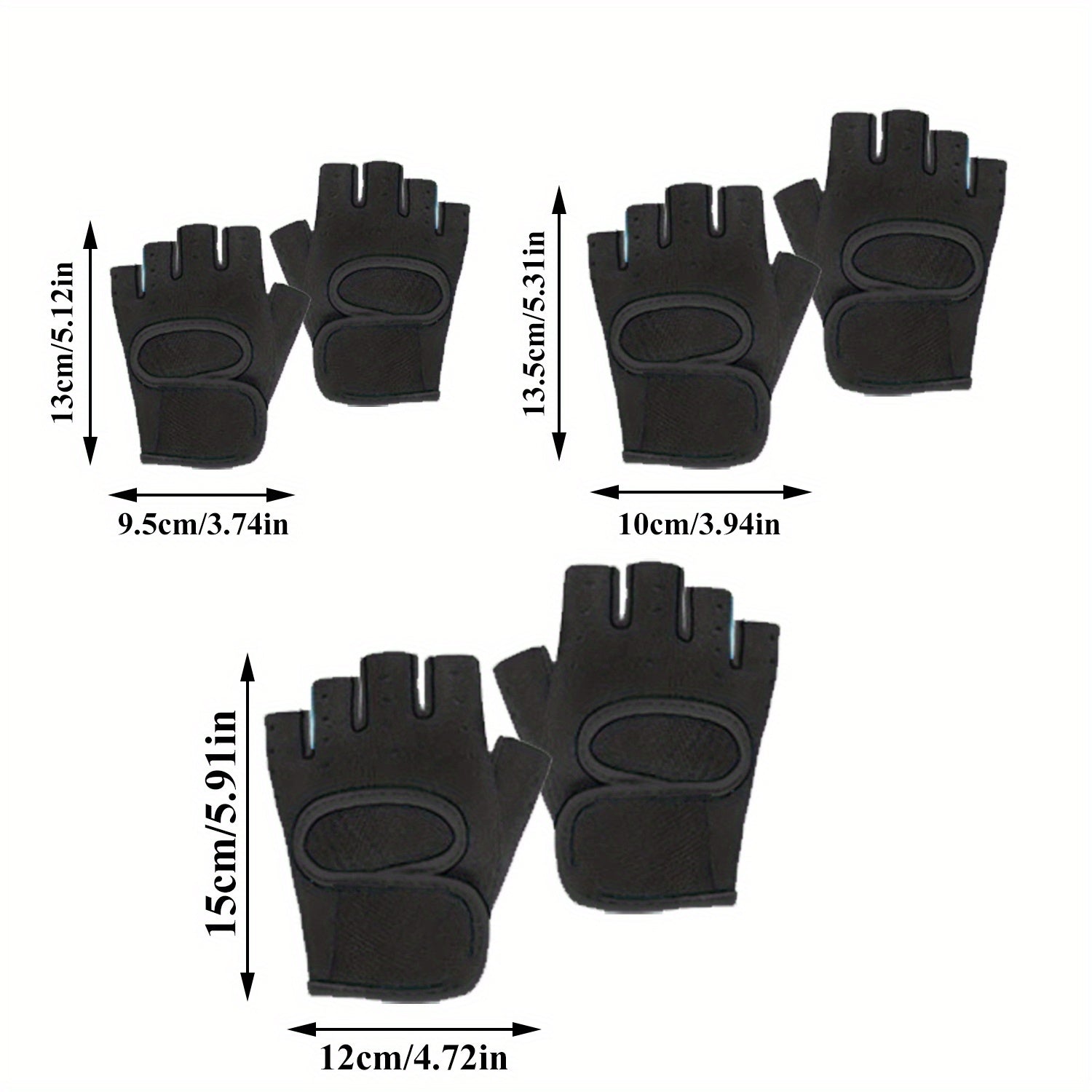 Half Finger Gym Gloves for Exercise Fitness Training