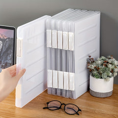 Transparent A4 File Storage Box