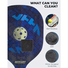 Carbon Fiber Pickleball Racket Cleaner Ball Residue & Scrapes Removal Tool