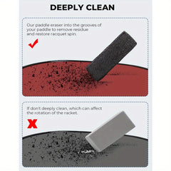 Carbon Fiber Pickleball Racket Cleaner Ball Residue & Scrapes Removal Tool