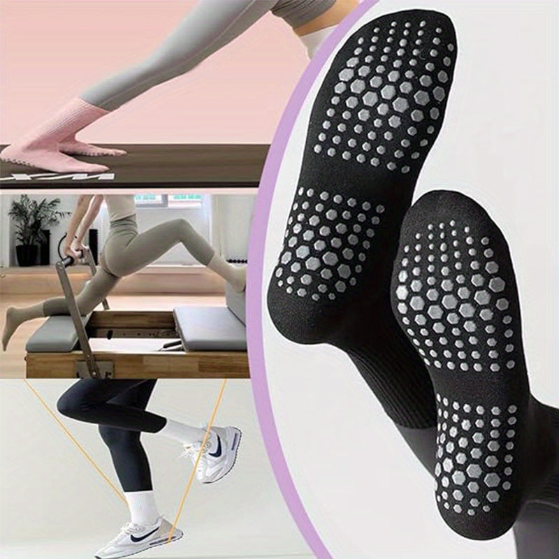 Thermal Yoga Socks Non-Slip Silicone Bottom Indoor Fitness Dance Socks