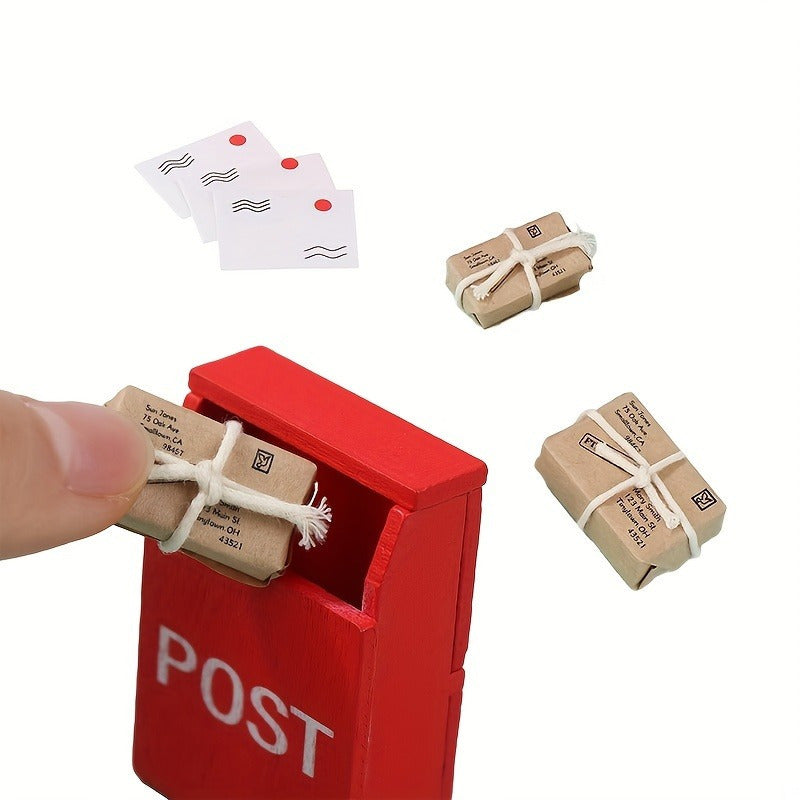 8pcs Mini Christmas Mailbox & Express Package