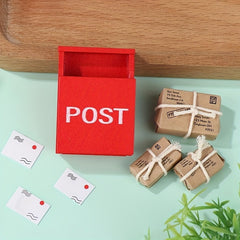 8pcs Mini Christmas Mailbox & Express Package