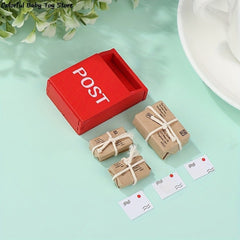 8pcs Mini Christmas Mailbox & Express Package