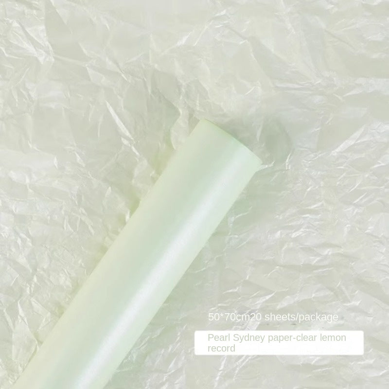 20 Sheets Pearlescent Pear Paper Rose Flower Liner Paper Bouquet Bag