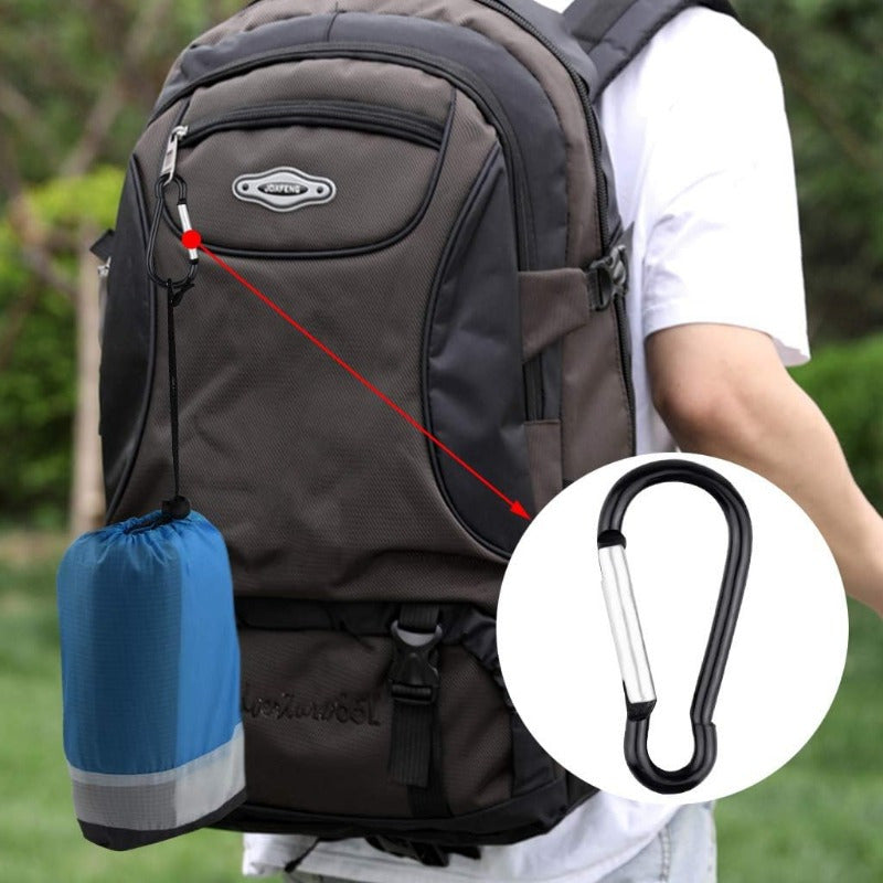 6pcs Aluminum Alloy Carabiner Clips for Hiking Camping Travelling