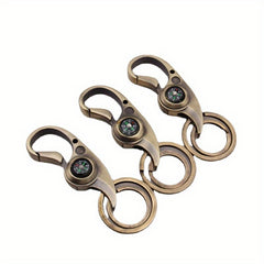 Retro Metal Keychain Keyring Compass Gift Men Women