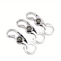 Retro Metal Keychain Keyring Compass Gift Men Women
