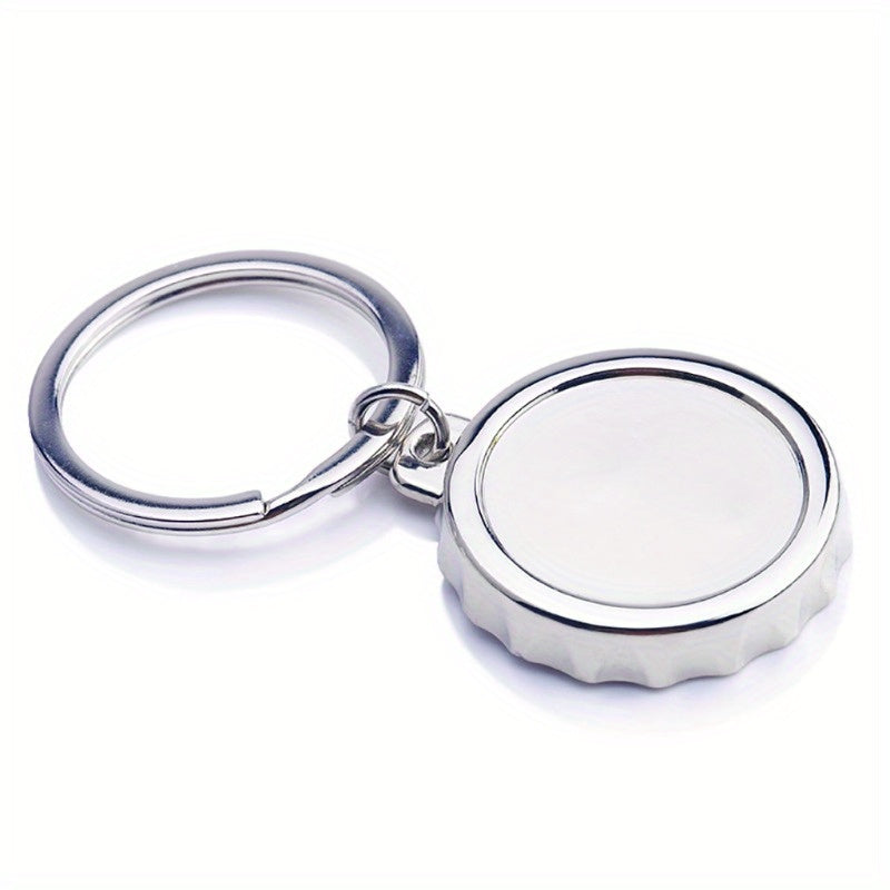 Metal Keychain With Bottle Opener Keyring Pendant Ornament