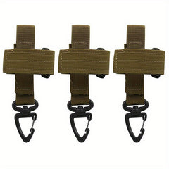 Outdoor Keychain Gear Clip Pouch Belt Holder for Hiking Camping