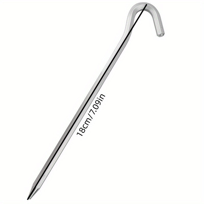 6PCS Camping Tent Ground Nails Hexagonal Tent Stakes
