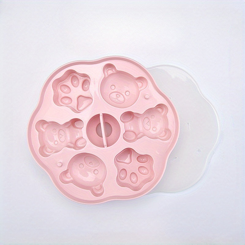 Bear Ice Cube Mold Silicone Kitchenware For Home & Outdoor Ramadan Gift