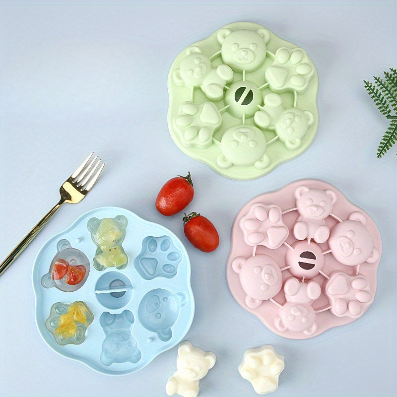 Bear Ice Cube Mold Silicone Kitchenware For Home & Outdoor Ramadan Gift