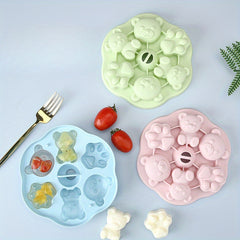 Bear Ice Cube Mold Silicone Kitchenware For Home & Outdoor Ramadan Gift