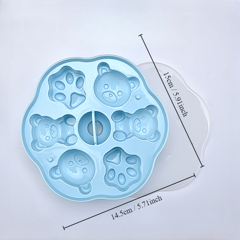 Bear Ice Cube Mold Silicone Kitchenware For Home & Outdoor Ramadan Gift
