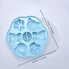 Bear Ice Cube Mold Silicone Kitchenware For Home & Outdoor Ramadan Gift