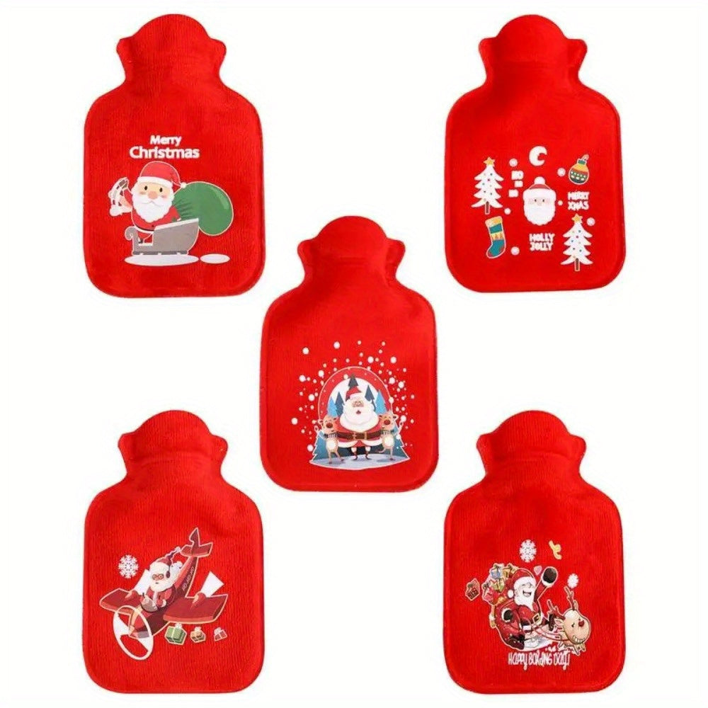 1pc Christmas Winter Hand Warmer Mini Cartoon Hot Water Bottle
