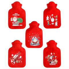 1pc Christmas Winter Hand Warmer Mini Cartoon Hot Water Bottle