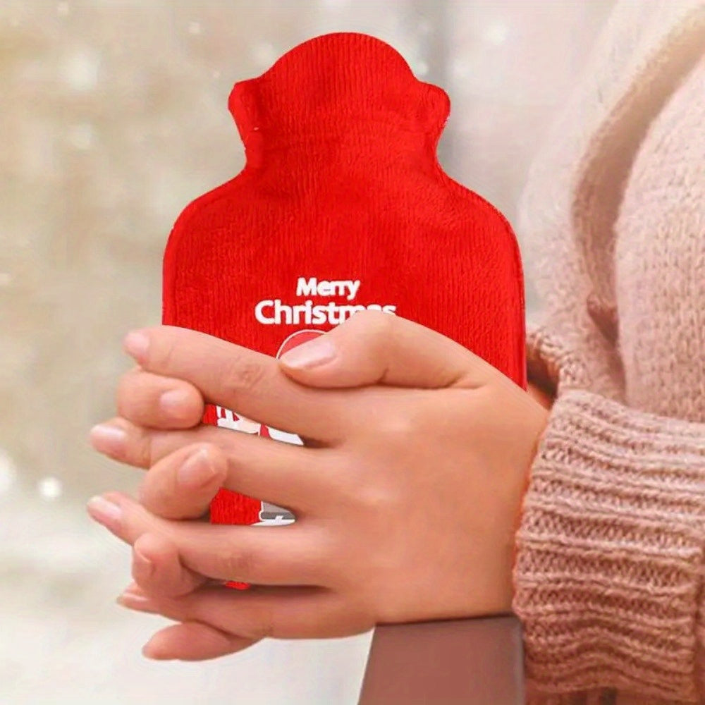 1pc Christmas Winter Hand Warmer Mini Cartoon Hot Water Bottle