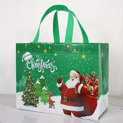 6pcs Christmas Gift Bags Xmas Tote Bags Non Woven Wrapping Shopping