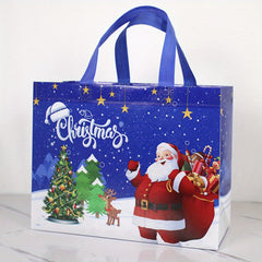 6pcs Christmas Gift Bags Xmas Tote Bags Non Woven Wrapping Shopping
