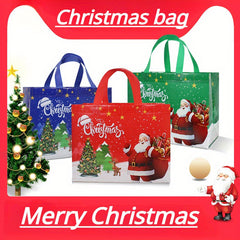 6pcs Christmas Gift Bags Xmas Tote Bags Non Woven Wrapping Shopping